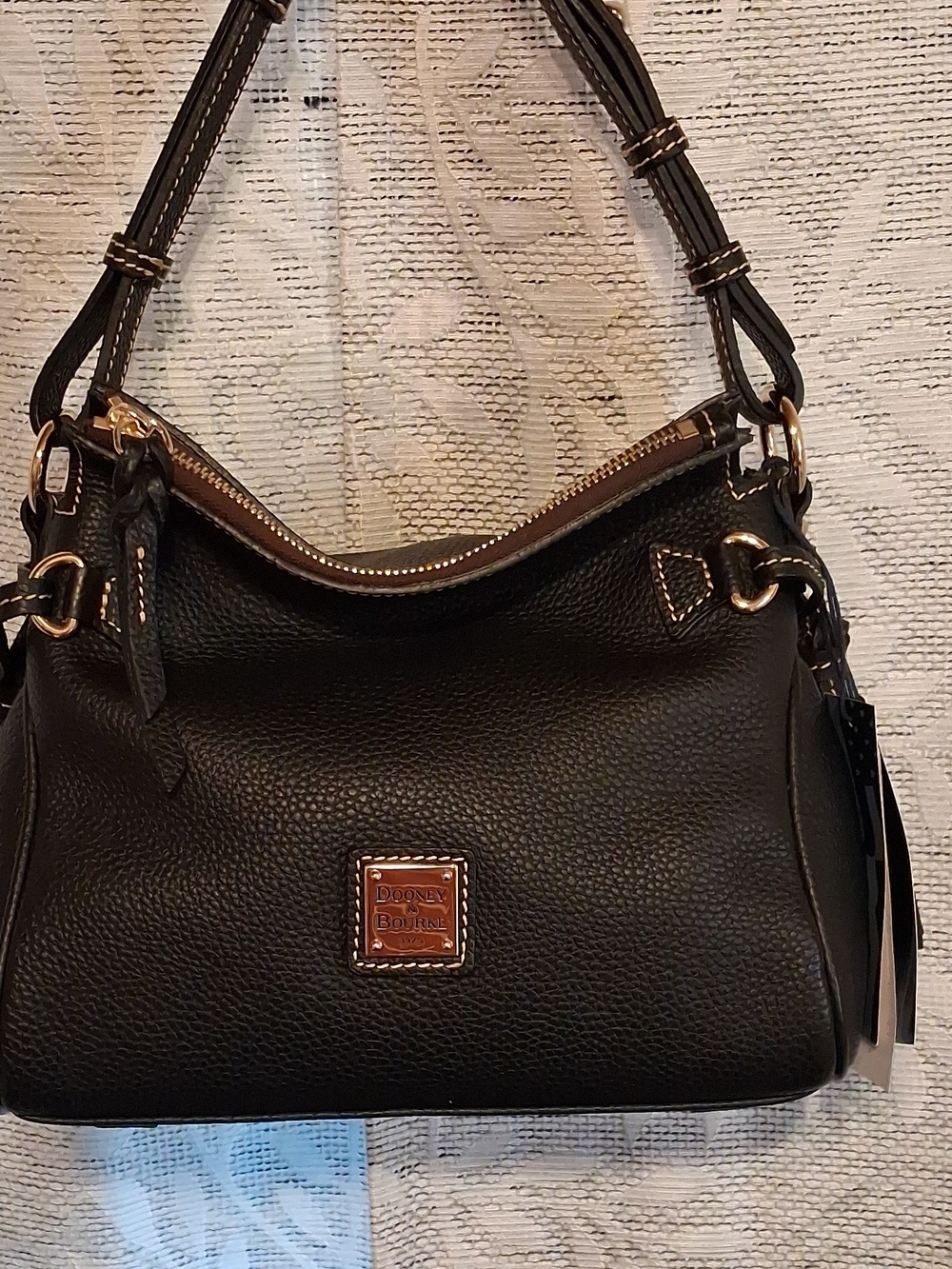 Dooney & Bourke Pebble Leather Black Shoulder Bag